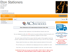 Tablet Screenshot of acs-stationery.com